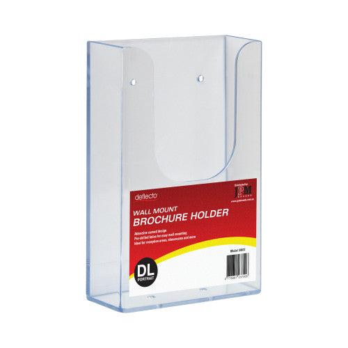Deflecto Wall Mount Brochure Holder DL