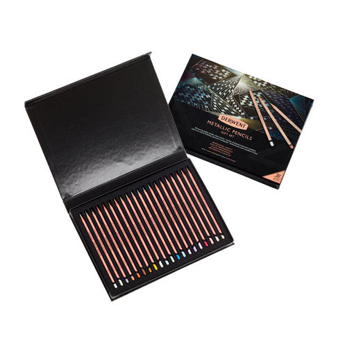 Derwent Academy 20th Anniversary Metallic Pencils Assorted Set of 20