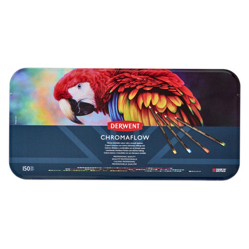 Derwent Chromaflow Pencils Assorted Tin of 150