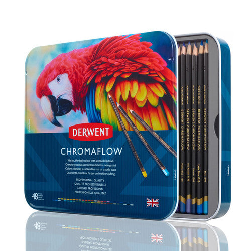 Derwent Chromaflow Pencils Assorted Tin of 48