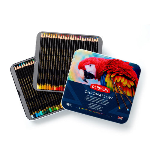 Derwent Chromaflow Pencils Assorted Tin of 48