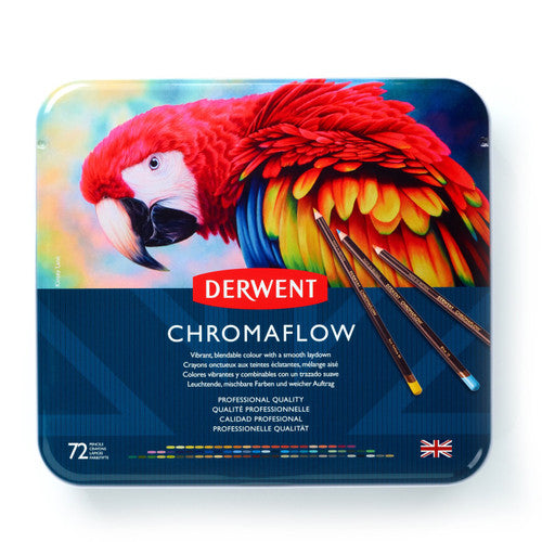 Derwent Chromaflow Pencils Assorted Tin of 72