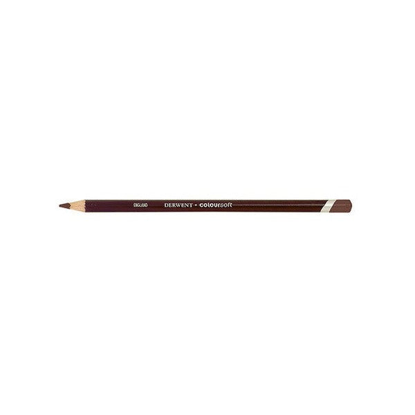 Derwent Coloursoft Pencil Mid Brown Box of 6