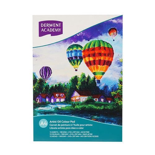 Derwent Academy Oil Colour Pad A4 Portrait 15 Sheets Box of 5