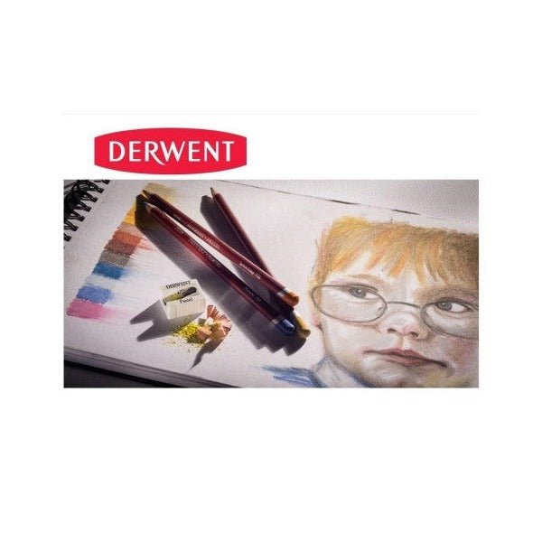 Derwent Academy Pastel Pencils Assorted Tin Set of 3 x 24