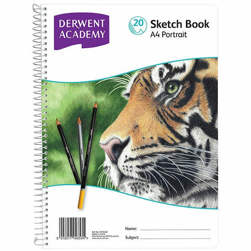 Derwent Academy Sketch Book Polypropylene A4 Portrait 20 Sheets