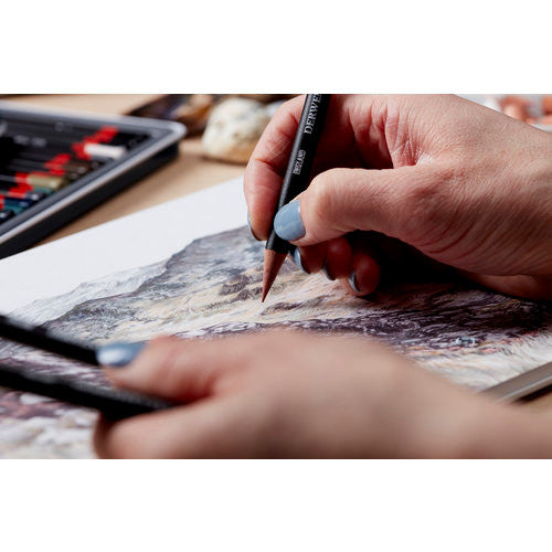 Derwent Tinted Charcoal Pencil Ocean Deep Box of 6