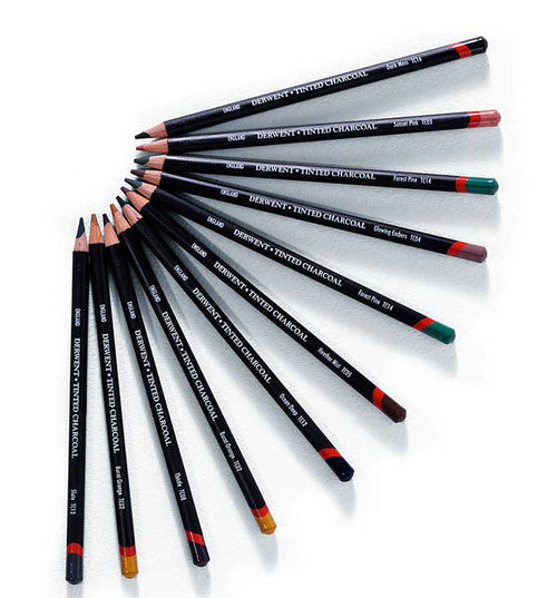 Derwent Tinted Charcoal Pencil Slate Box of 6