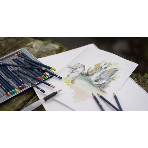 Derwent Academy Waterbrush Pack of 3 Box of 8