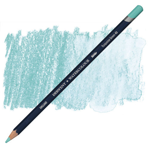 Derwent Academy Watercolour Pencil Turquoise Green Box of 6