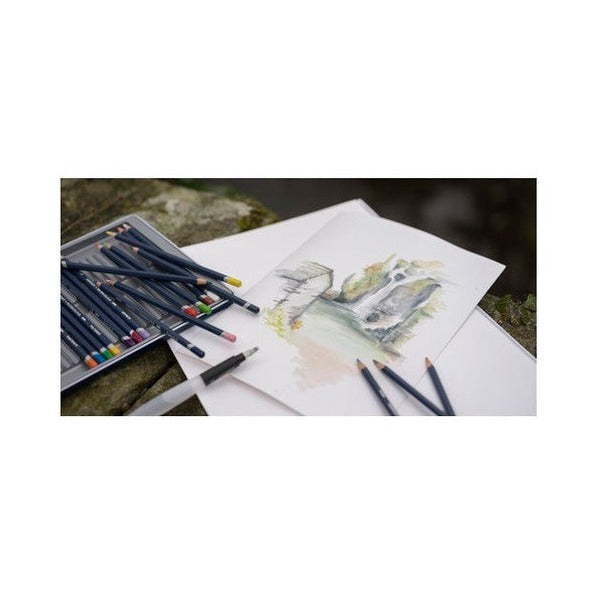 Derwent Academy Watercolour Pencil Turquoise Green Box of 6