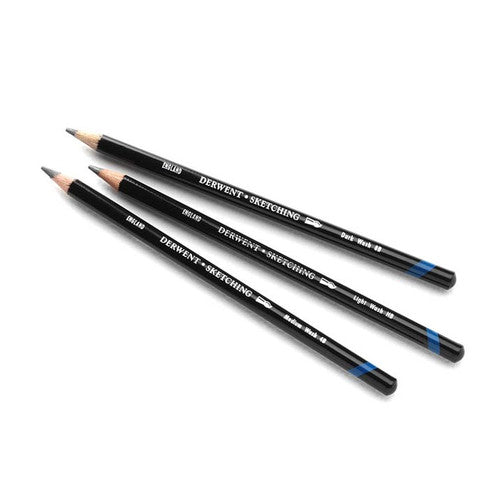 Derwent Watersoluble Sketching Pencil Medium Wash 4B Box of 12