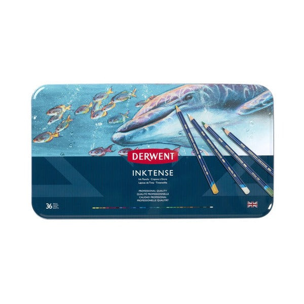 Derwent Inktense Pencils Assorted Tin of 36