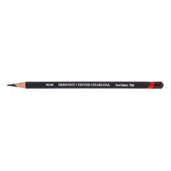 Derwent Tinted Charcoal Pencil Burnt Embers Box of 6