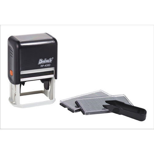 Deskmate DIY Stamp Kit 6 Lines 3mm/4mm Text Black