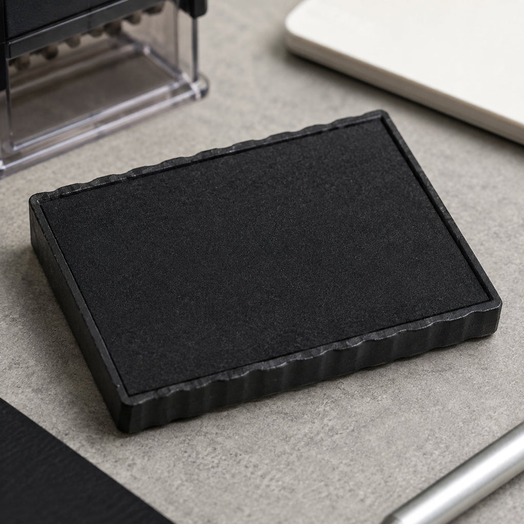 Deskmate Replacement Ink Pad 6 Lines 3mm/4mm Text Black