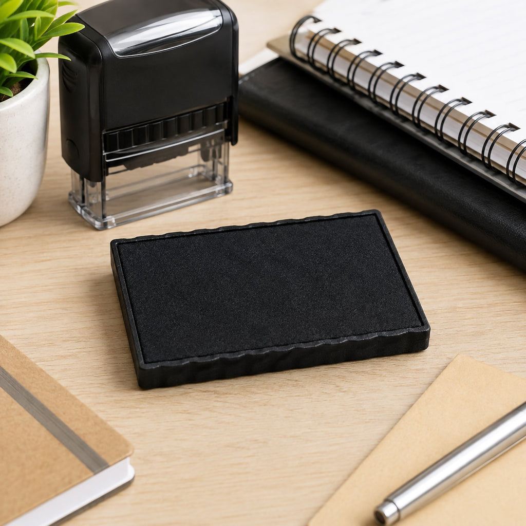 Deskmate Replacement Ink Pad 6 Lines 3mm/4mm Text Black