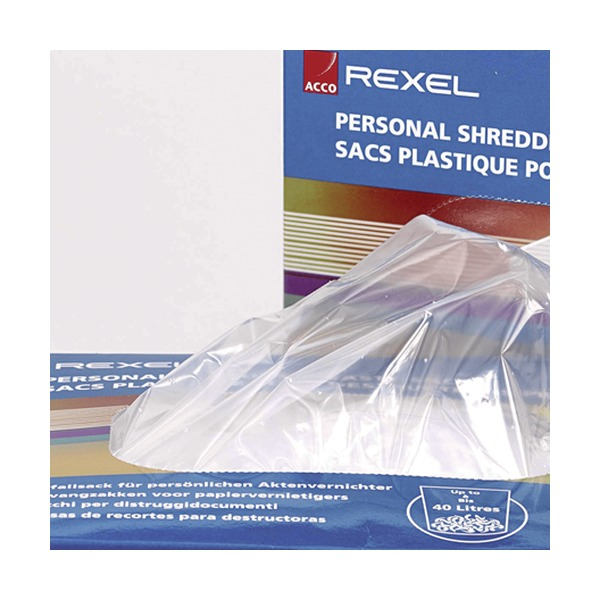 Rexel Shredder Bag Plastic AS3000 Pack of 100