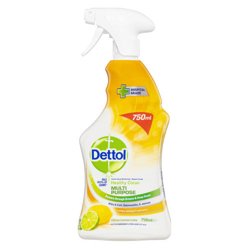 Dettol Multi-Purpose Cleaner Citrus Lemon Lime Trigger 750ml Pack of 6