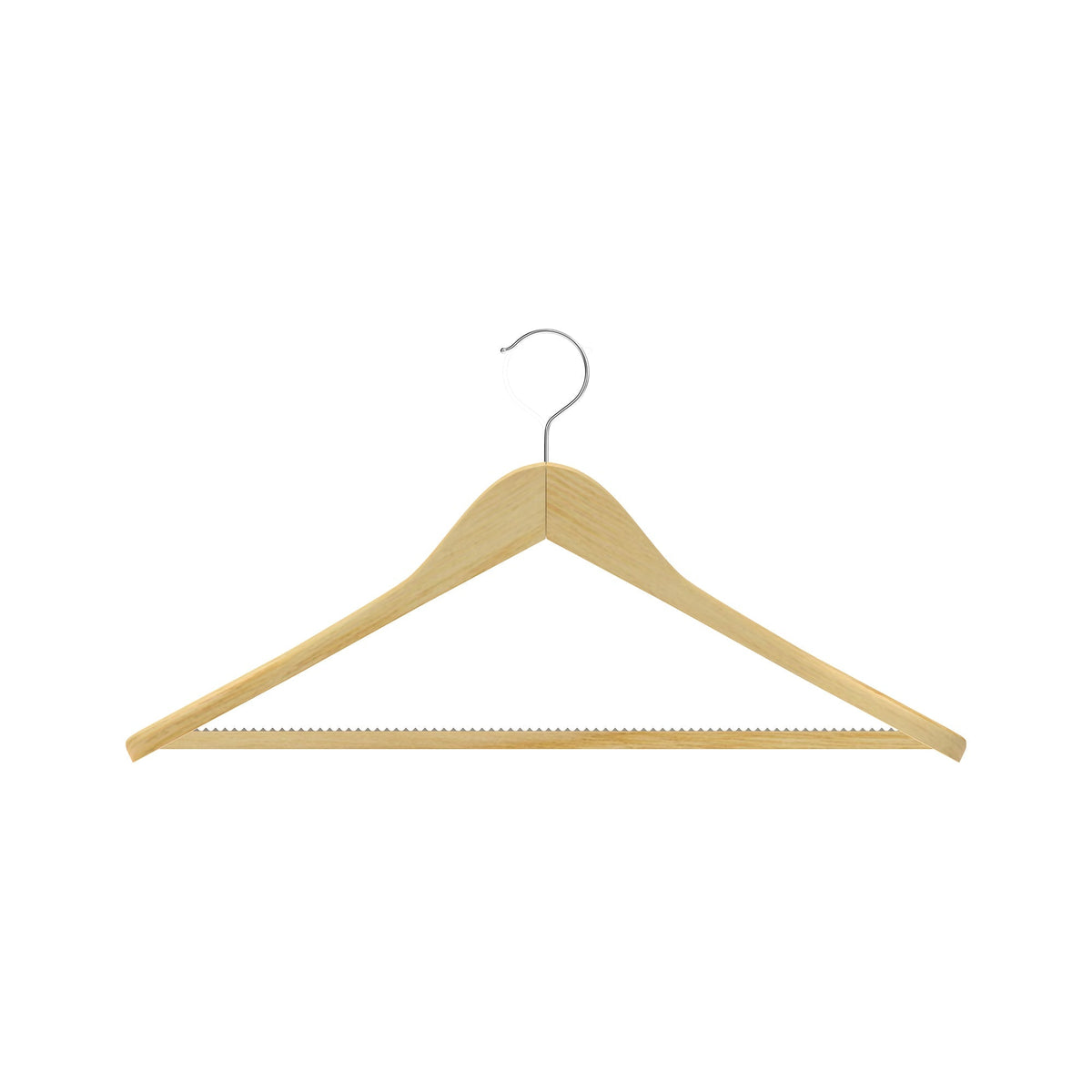 Dolphy Lotus Wood Suit Hangers Wide Shoulder White Set of 50