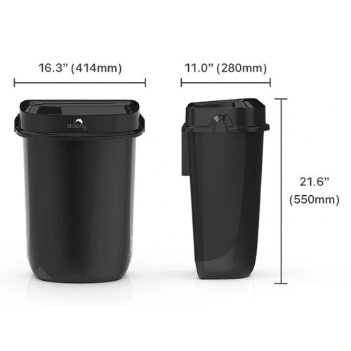 Dolphy Plaza Waste Bin 32L Black
