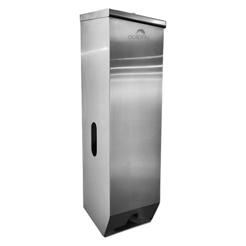 Dolphy Stainless Steel Triple Toilet Roll Dispenser Silver