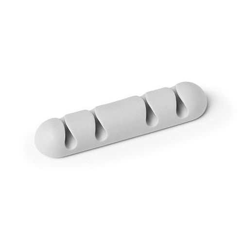 Durable Cavoline Self-Adhesive Cable Clips 4 Grey Pack 10