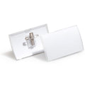 Durable Click Fold Name Badge Combi Clip Clear Box 25