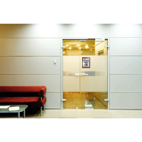 Durable Duraframe A4 Sign Holder with Adhesive Back Black