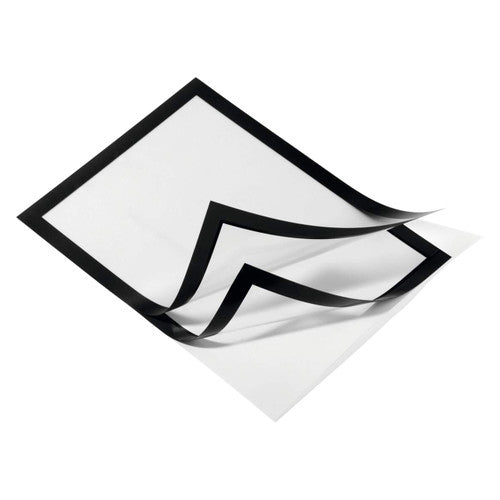 Durable Duraframe Self-Adhesive Sign Holder A4 Black