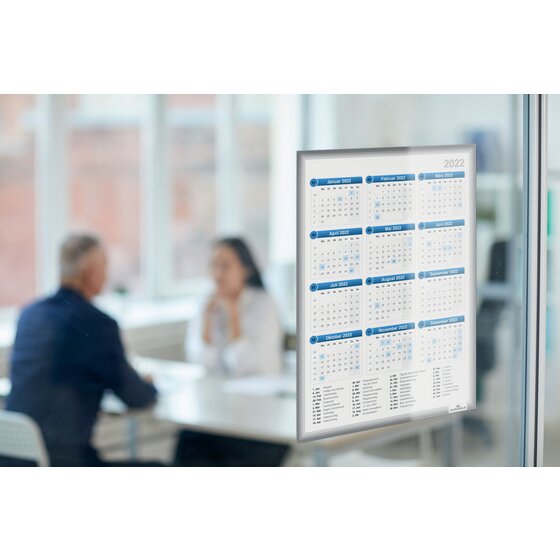 Durable Duraframe Info Frame Static Cling A4 Grey Pack 5