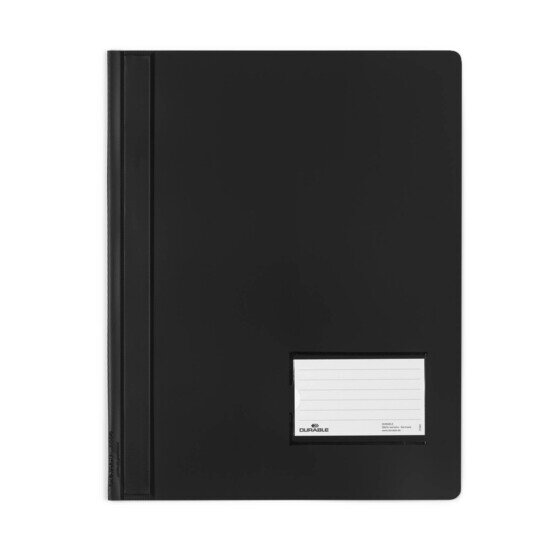 Durable Premium Flat File A4 Extra Wide Translucent Black