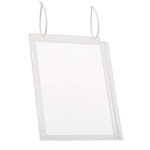 Durable Water-Resistant Pocket A4 with Cable Ties Transparent Pack 5