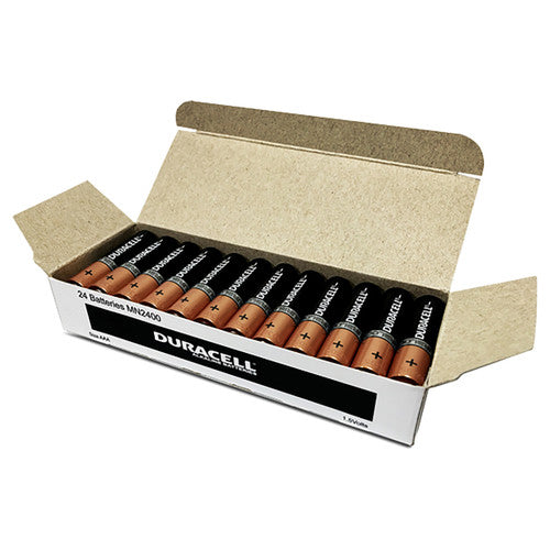 Duracell Coppertop Alkaline AAA Batteries Box of 24