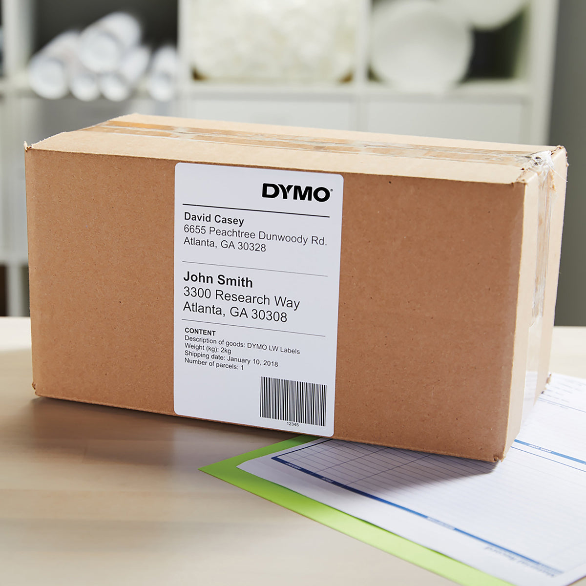 Dymo LabelWriter 4XL 5XL Extra Large Shipping Labels 104 x 159mm Carton of 12 Rolls 2640 Labels