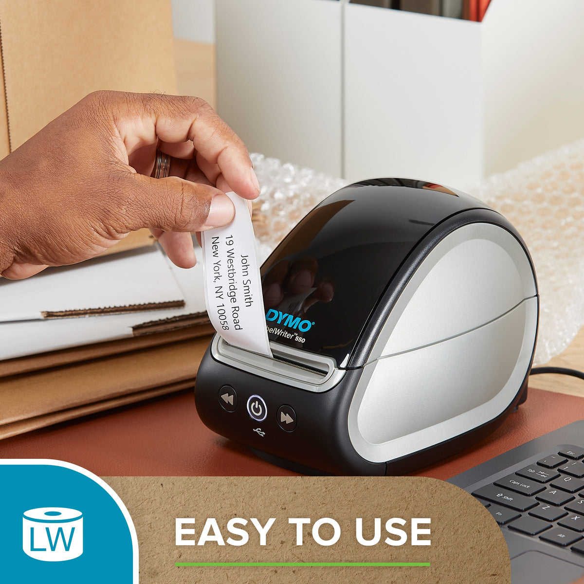 Dymo LabelWriter Large Address Labels 36 x 89mm Carton of 24 Rolls 6240 Labels