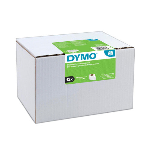 Dymo LabelWriter Shipping Labels 54 x 101mm Carton of 12 Rolls 2640 Labels