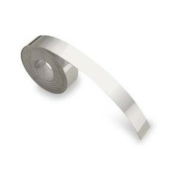 Dymo Rhino Stainless Steel Embossing Tape 12mm x 4.8m Non-Adhesive