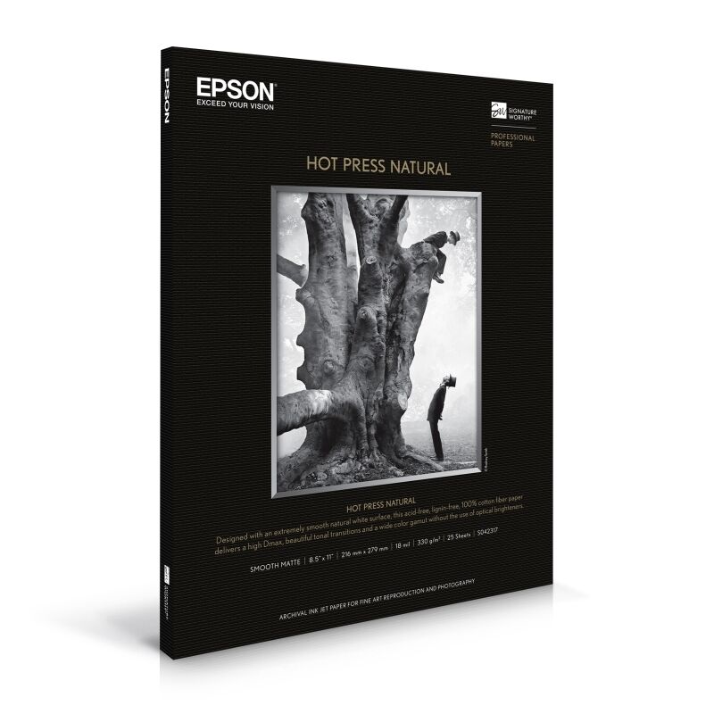 Epson S042318 Fine Art Signature Worthy Hot Press Natural A4 25 Sheets