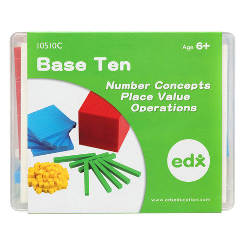 EDX Education Base Ten Four Colour Plastic Container