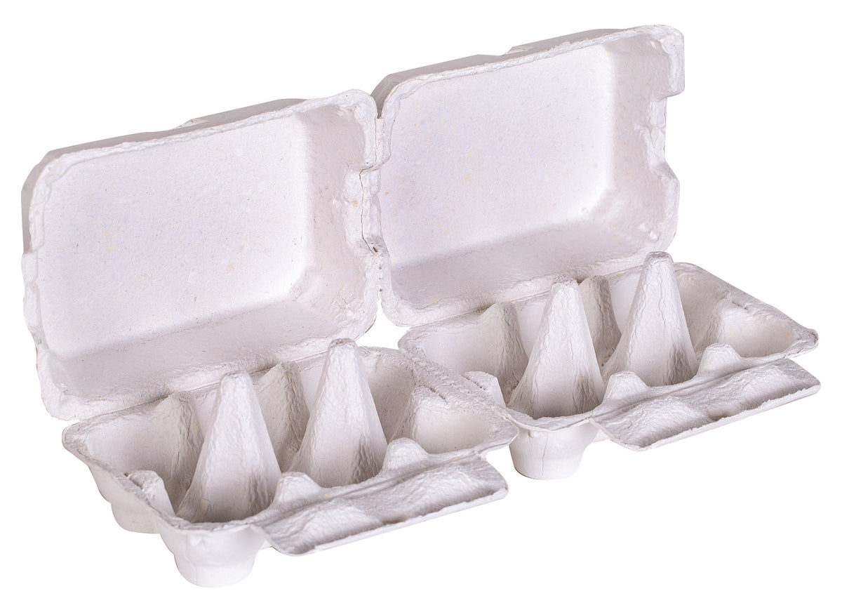 Hygienic Egg Cartons Pack of 24 White Clean Unused Craft Bases