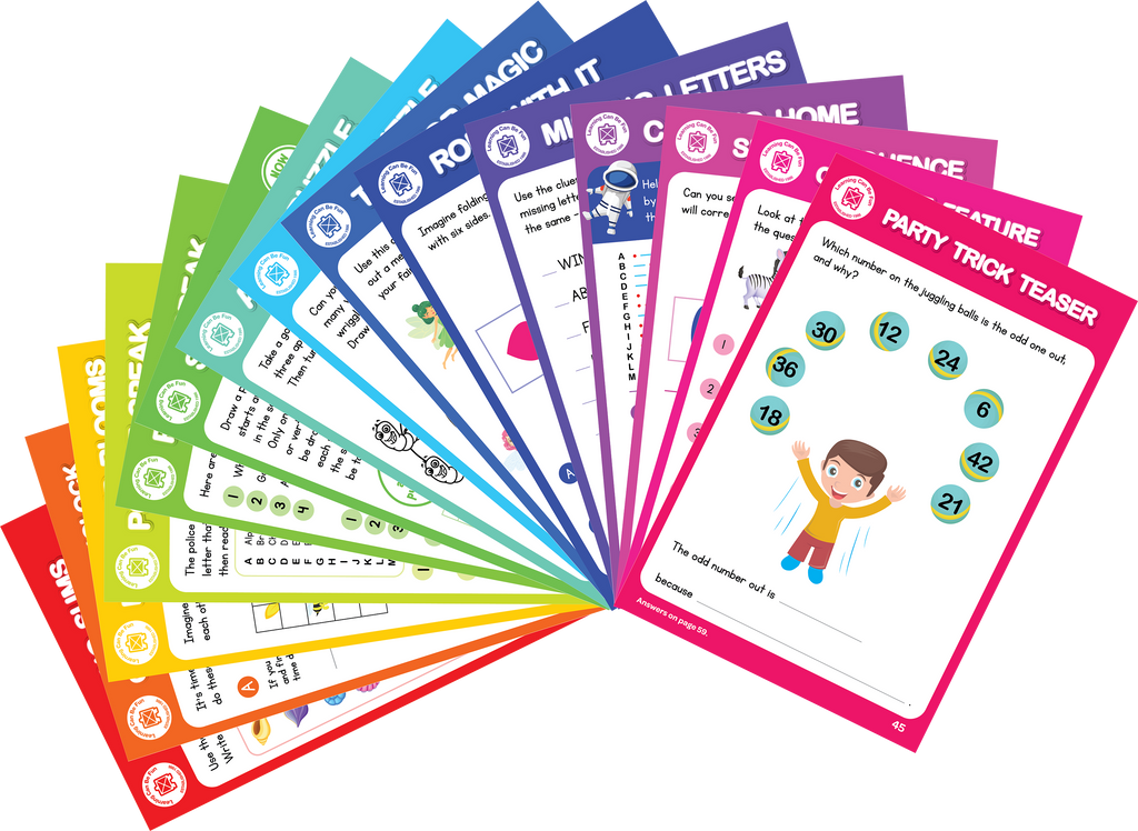 Brain Teasers Activity Pad Critical Thinking Puzzles Ages 5 Plus