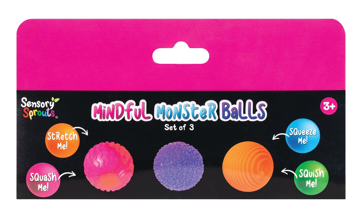 Sensory Sprouts Mindful Monster Ball Pink
