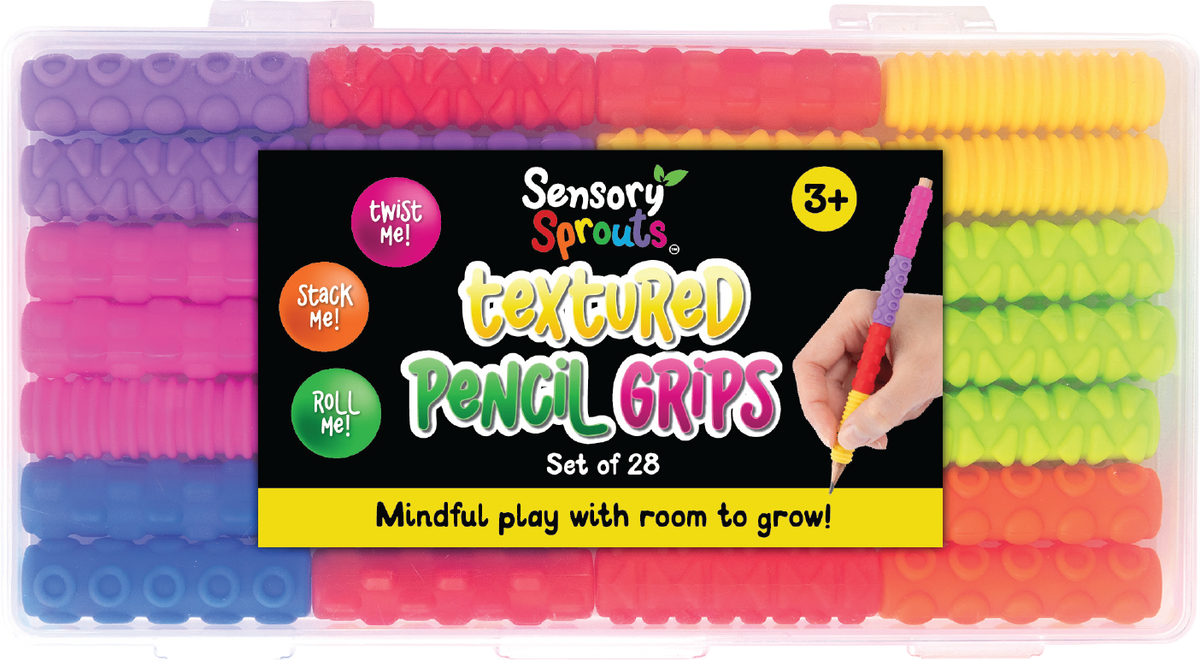 Sensory Sprouts Textured Pencil Grips Set of 28