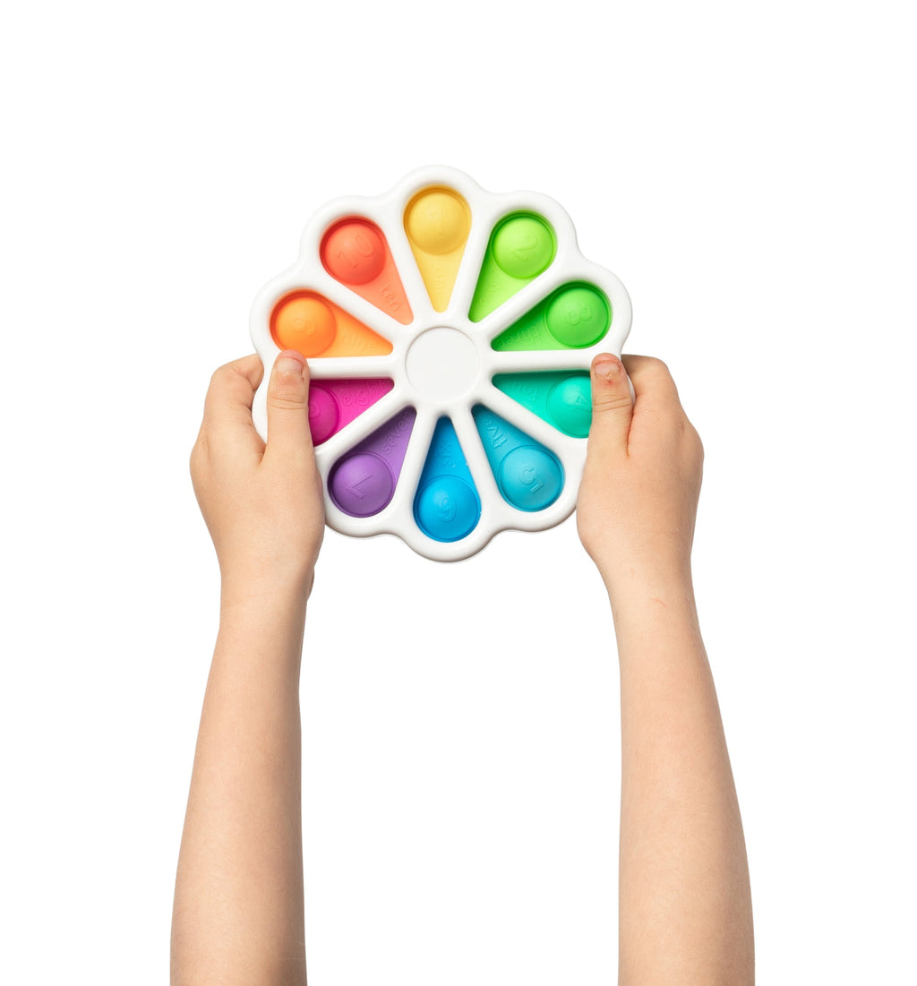 Sensory Sprouts Pop-It Wheel Bilingual Numbers
