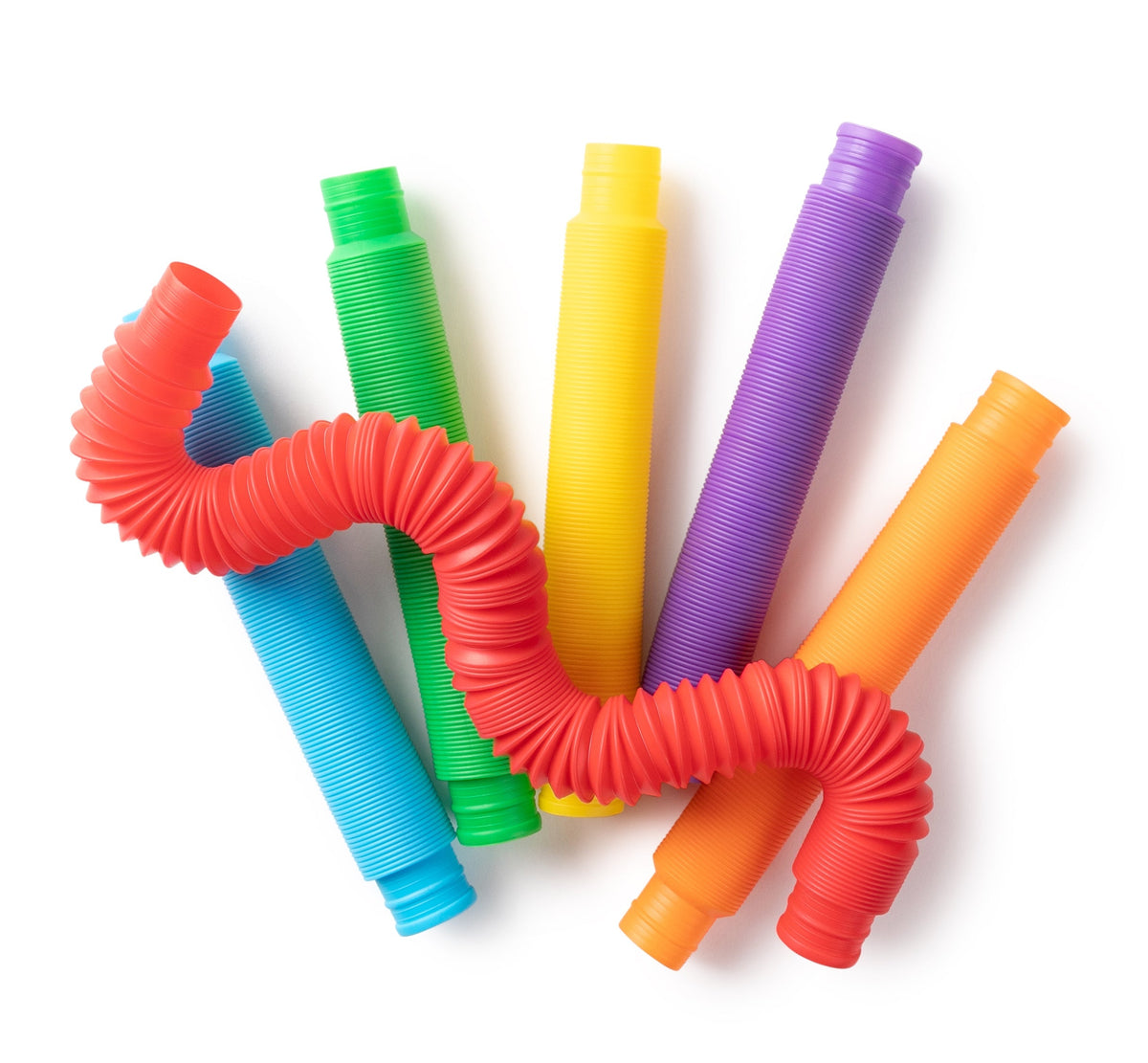 Sensory Sprouts Rainbow Pull Pipes Jar of 12