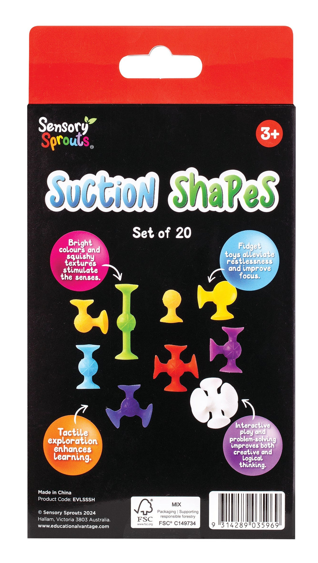Sensory Sprouts Suction Shapes