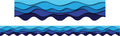Learning Can Be Fun Ocean Waves Scalloped Classroom Border Pack of 12