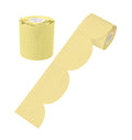 Learning Can Be Fun Yellow Patterned Rolled Scalloped Border 15.24m
