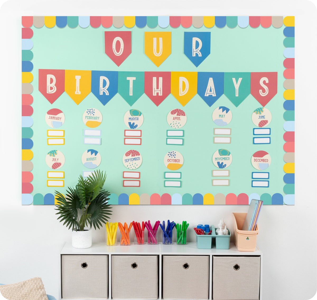 Learning Can Be Fun Growing Minds Birthday Bulletin Board Set